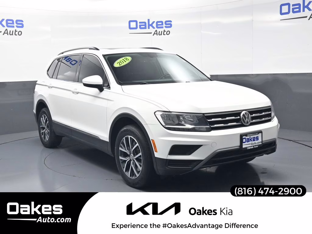 2018 Pure White Volkswagen Tiguan 2.0T SE AWD SUV