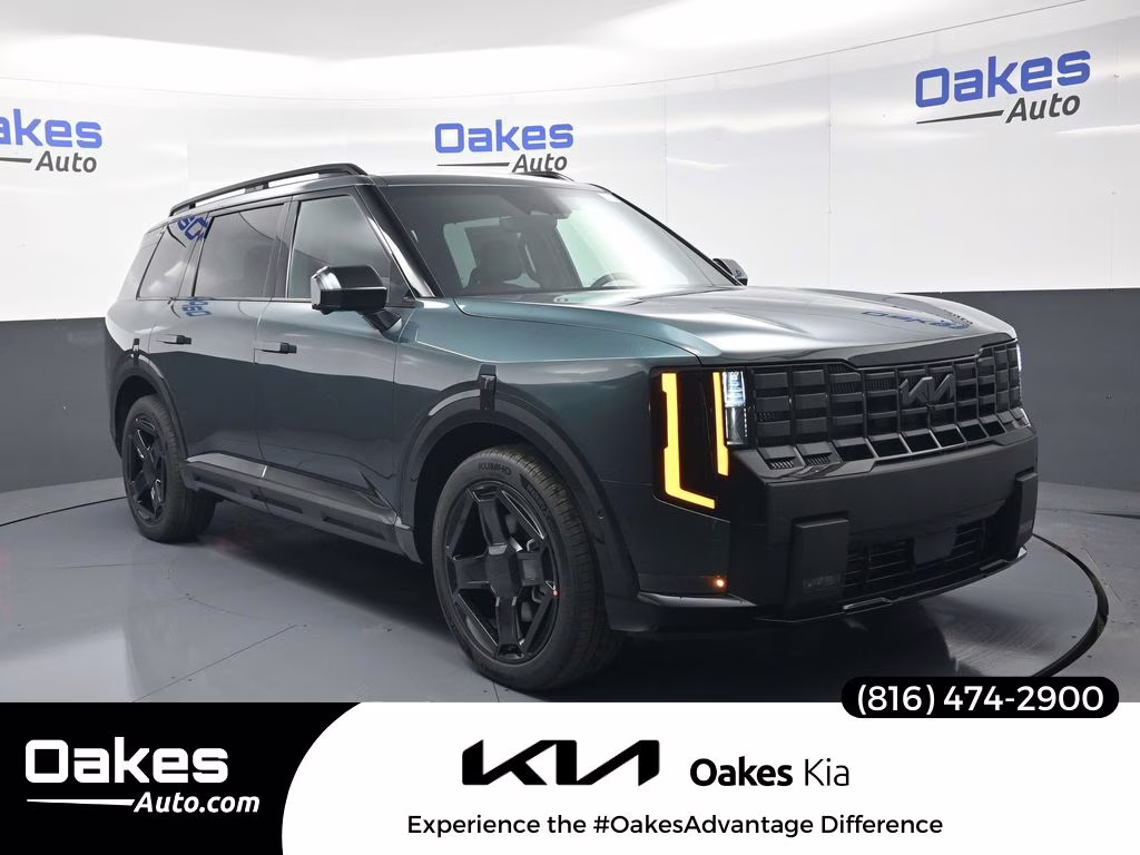 2027 Black Jade Green Kia Telluride Hybrid X-Line SX Prestige AWD SUV