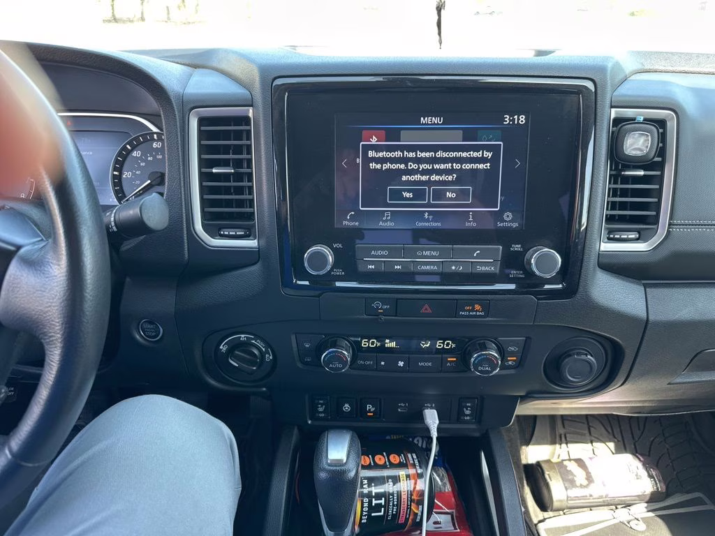 2023 Glacier White Nissan Frontier SV 4X4 Truck