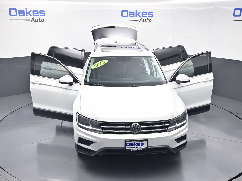 2018 Pure White Volkswagen Tiguan 2.0T SE AWD SUV