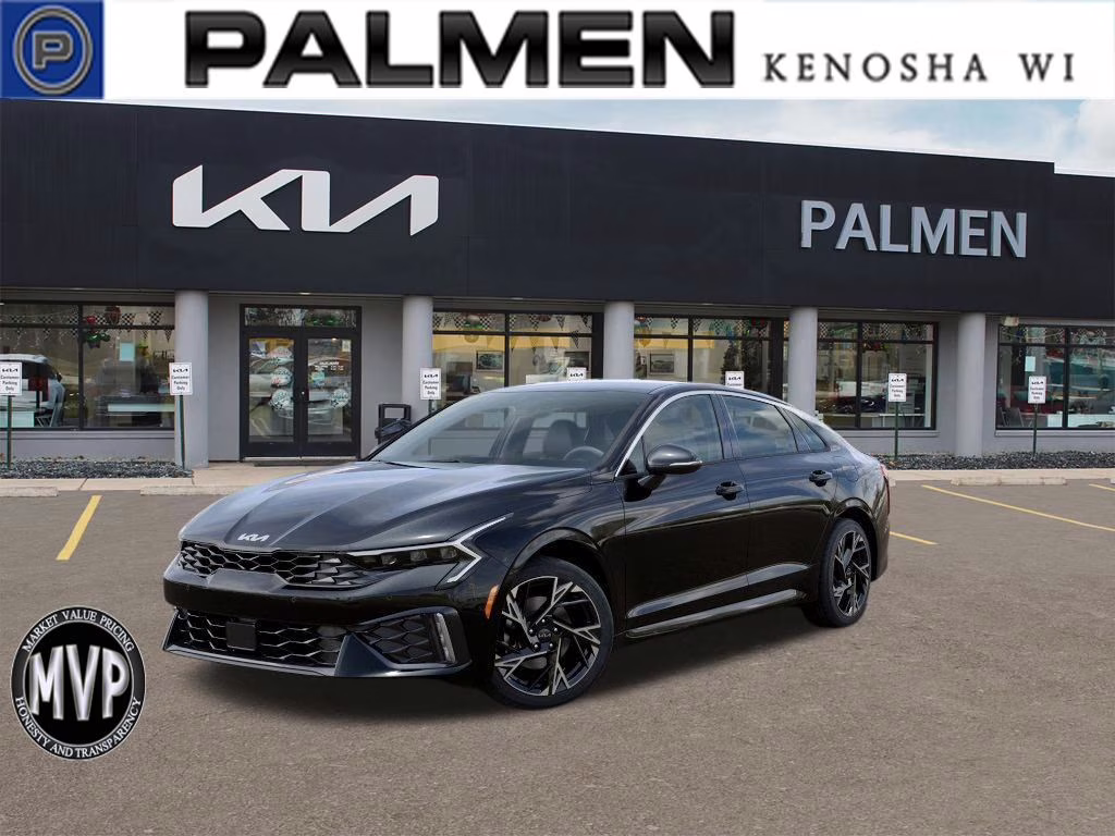 2026 Aurora Black Pearl Kia K5 GT-Line AWD Sedan