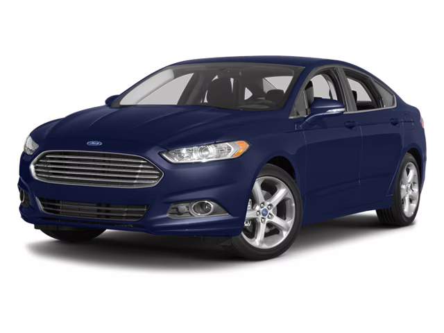 2014 blue Ford Fusion Titanium AWD Sedan