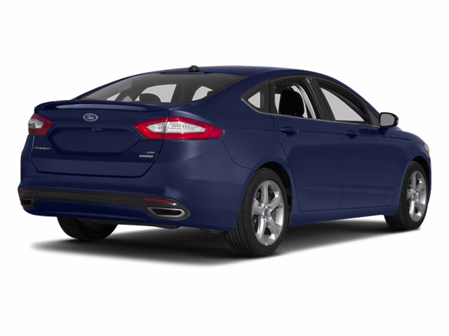2014 blue Ford Fusion Titanium AWD Sedan