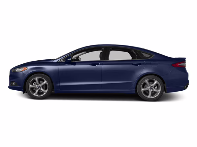 2014 blue Ford Fusion Titanium AWD Sedan