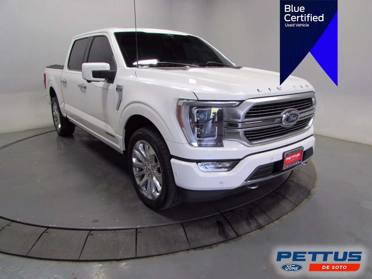 2021 Star White Metallic Tri-Coat Ford F-150 Limited 4X4 Truck
