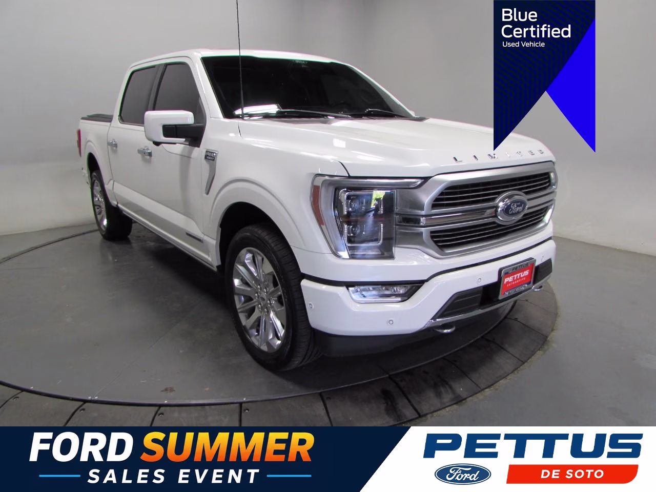 2021 Star White Metallic Tri-Coat Ford F-150 Limited 4X4 Truck
