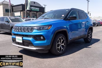 2025 Hydro Blue Pearlcoat Jeep Compass Limited 4X4 SUV