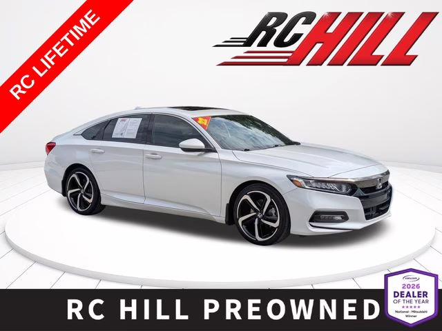 2020 White Honda Accord Sport 2.0T FWD Sedan