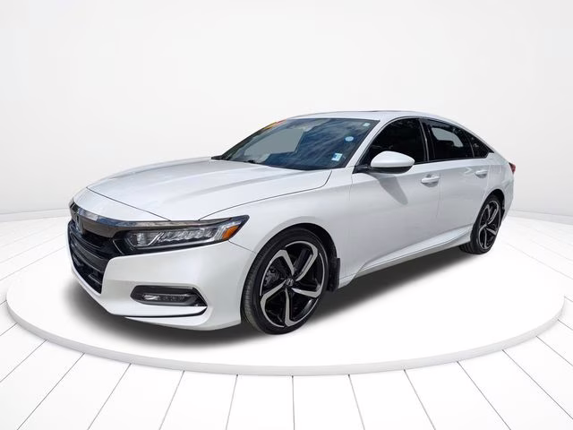 2020 White Honda Accord Sport 2.0T FWD Sedan