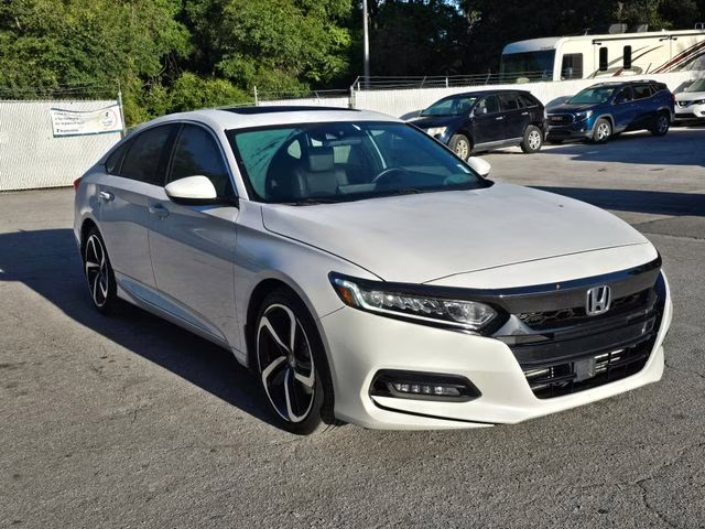 2020 White Honda Accord Sport 2.0T FWD Sedan
