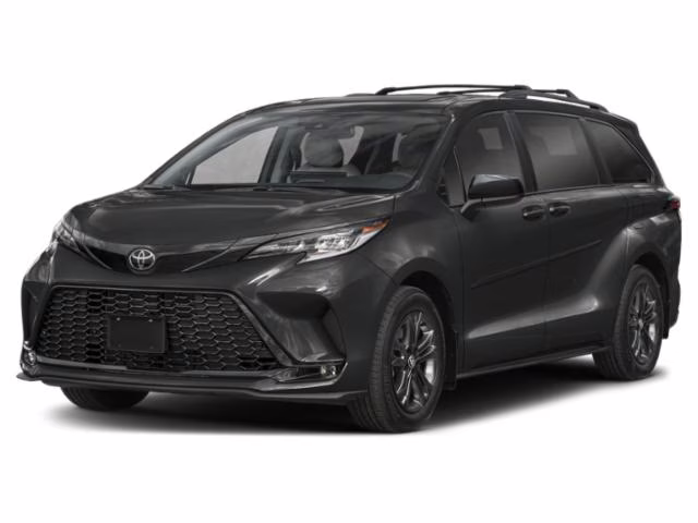 2026 Midnight Black Metallic Toyota Sienna XSE FWD Van