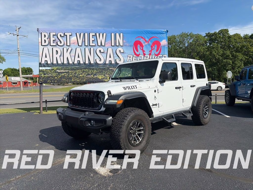 2024 Bright White Clearcoat Jeep Wrangler Willys 4X4 SUV
