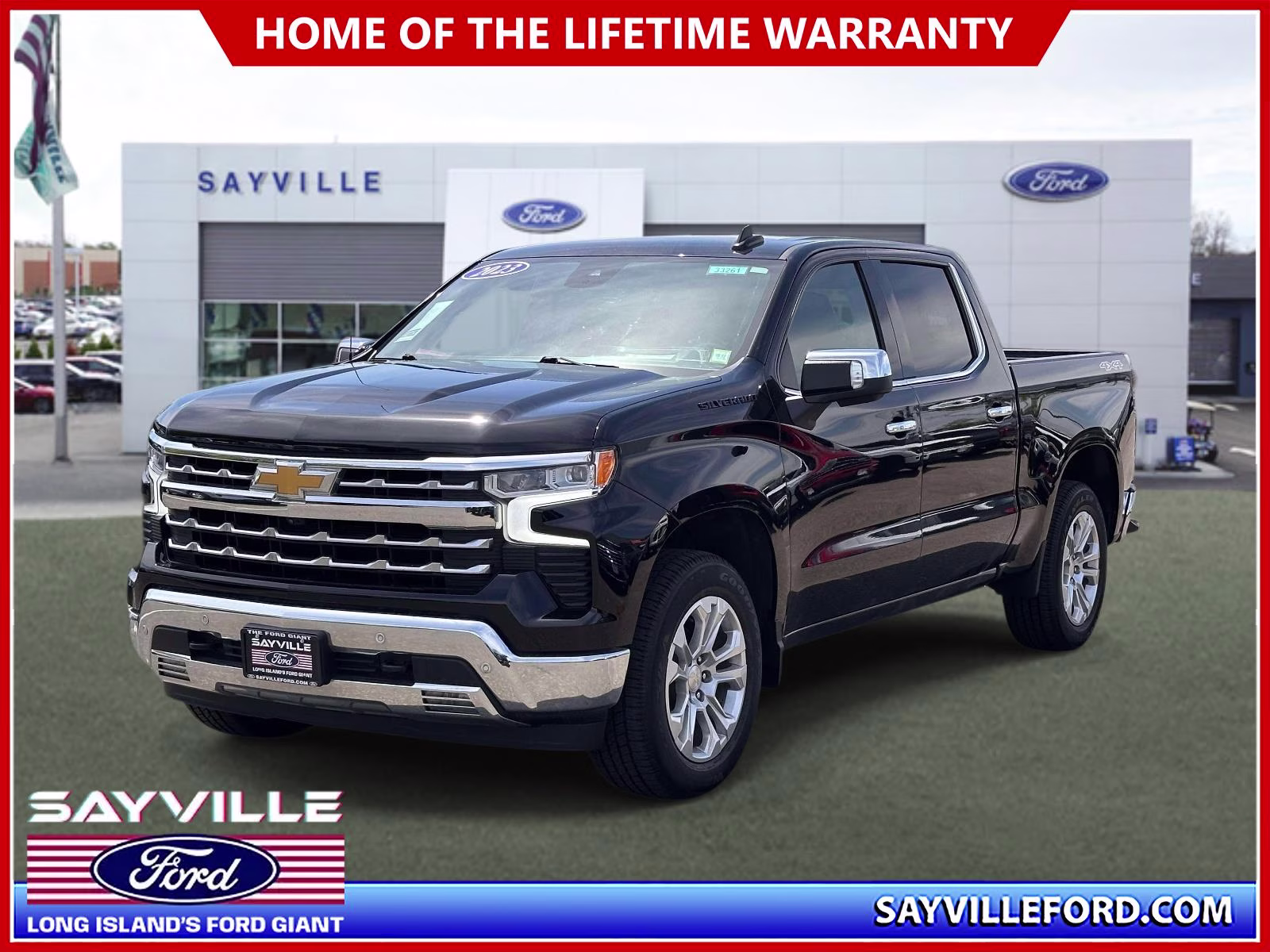 2023 Black Chevrolet Silverado 1500 4WD Crew Cab 147 LTZ 4X4 Truck