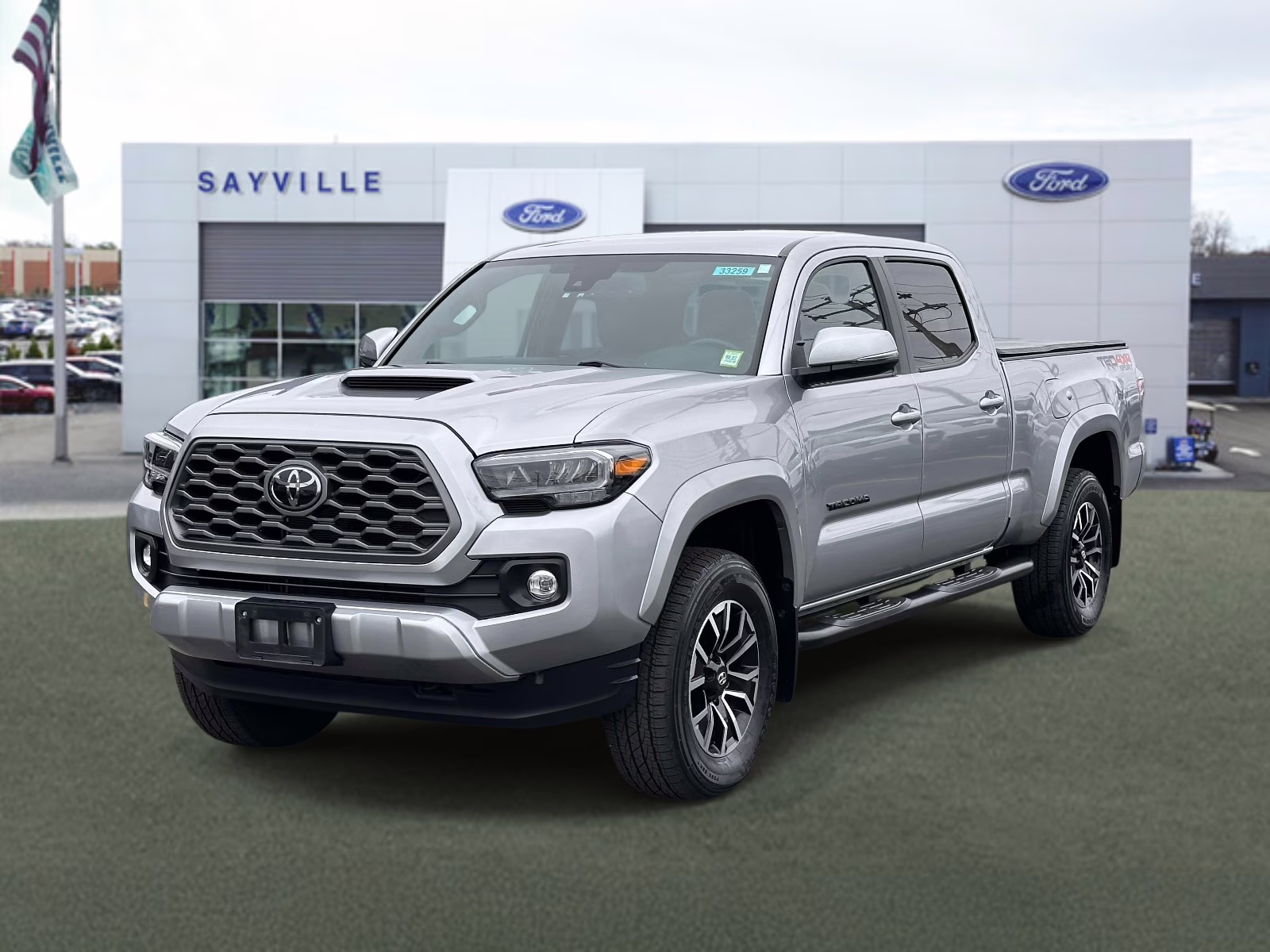 2023 Celestial Silver Metallic Toyota Tacoma 4WD TRD Sport Double Cab 6' Bed V6 AT (Natl) 4X4 Truck