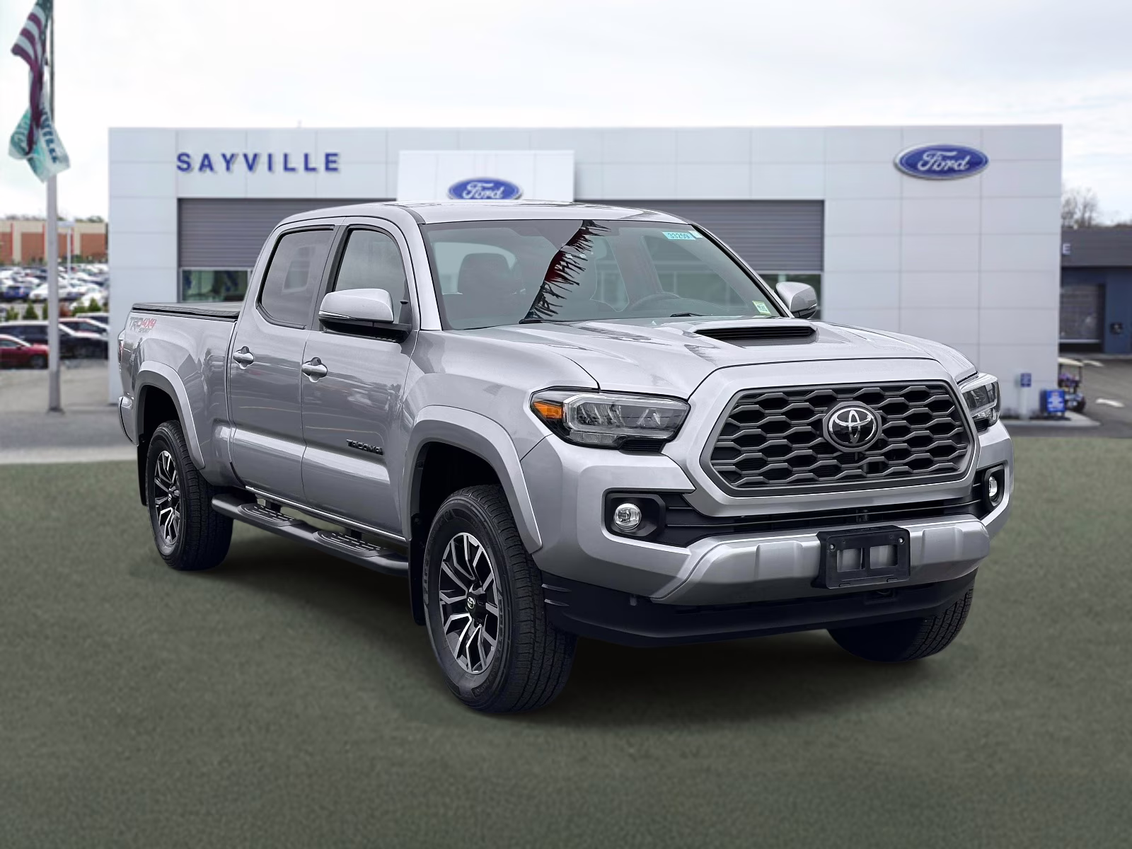 2023 Celestial Silver Metallic Toyota Tacoma 4WD TRD Sport Double Cab 6' Bed V6 AT (Natl) 4X4 Truck