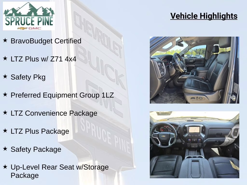 2019 Northsky Blue Metallic Chevrolet Silverado 1500 LTZ 4X4 Truck