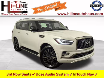 2021 Moonstone White INFINITI QX80 Premium Select RWD SUV