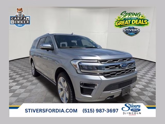 2023 Silver Metallic Ford Expedition Max Platinum 4X4 SUV