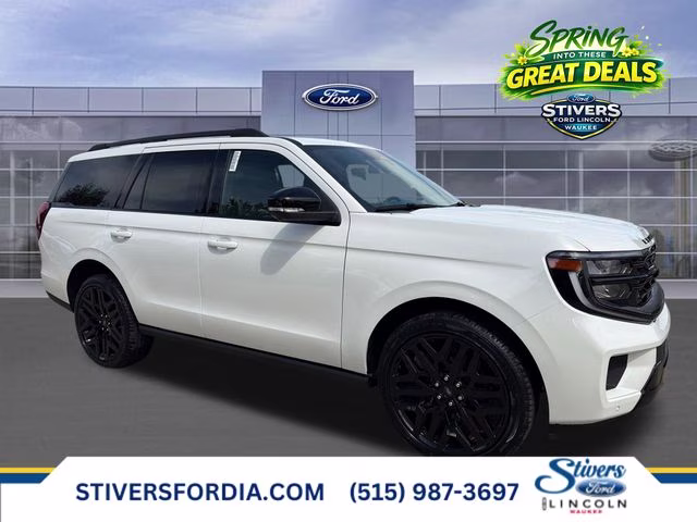 2026 Star White Metallic Tri-Coat Ford Expedition Platinum 4X4 SUV
