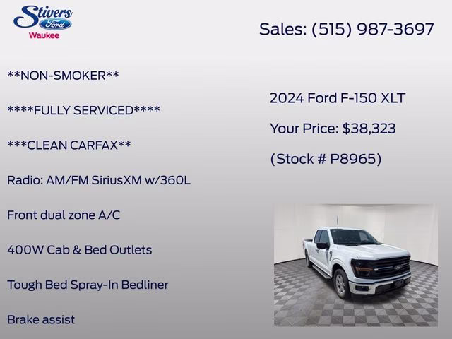 2024 Oxford White Ford F-150 XLT RWD Truck