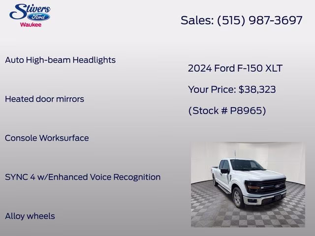 2024 Oxford White Ford F-150 XLT RWD Truck