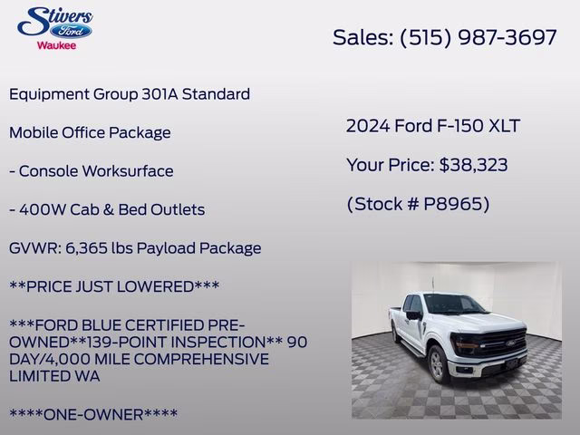 2024 Oxford White Ford F-150 XLT RWD Truck
