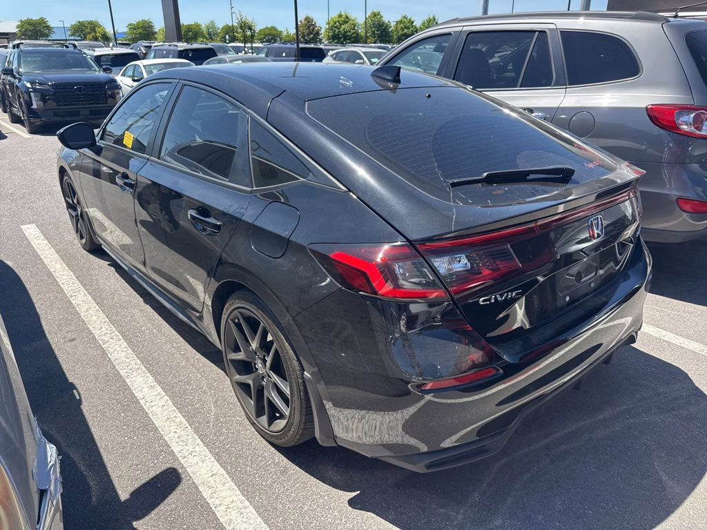 2025 Crystal Black Pearl Honda Civic Sport FWD Hatchback