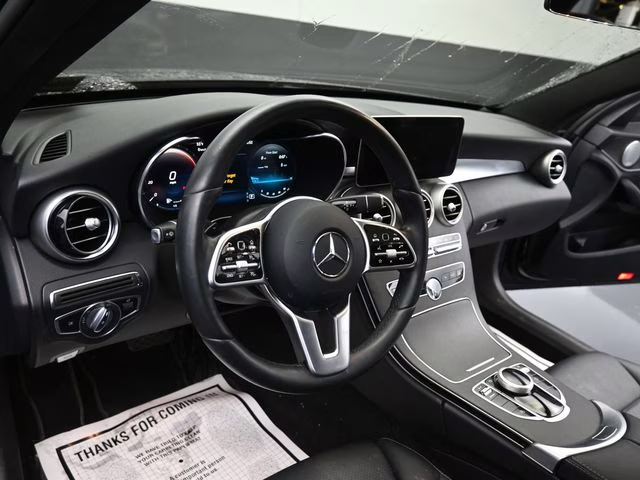 2021 Black Mercedes-Benz C-Class C 300 Sedan