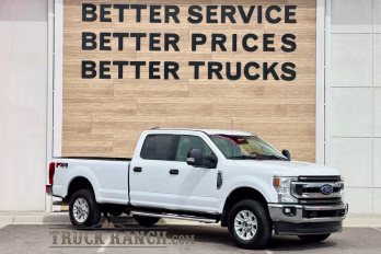 2022 White Ford Super Duty F-350 SRW XLT 4X4 Truck