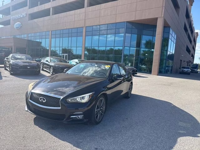 2017 Midnight Black INFINITI Q50 3.0t Premium RWD Sedan