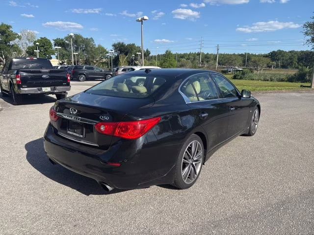 2017 Midnight Black INFINITI Q50 3.0t Premium RWD Sedan