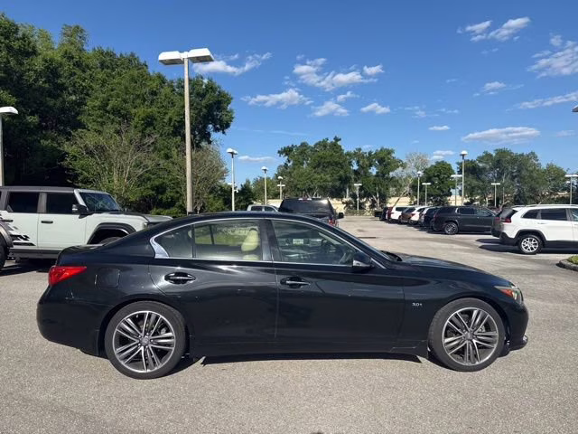 2017 Midnight Black INFINITI Q50 3.0t Premium RWD Sedan