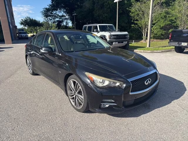 2017 Midnight Black INFINITI Q50 3.0t Premium RWD Sedan