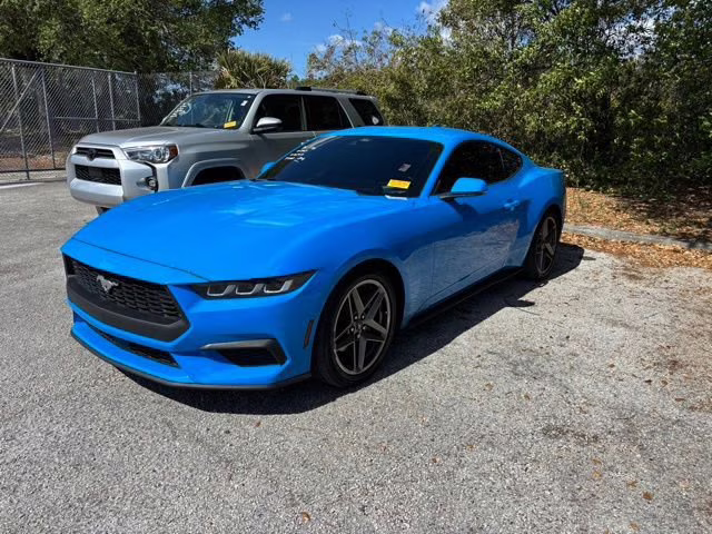 2024 Grabber Blue Metallic Ford Mustang EcoBoost Premium RWD Coupe