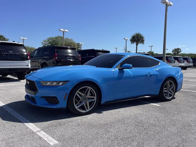 2024 Grabber Blue Metallic Ford Mustang EcoBoost Premium RWD Coupe