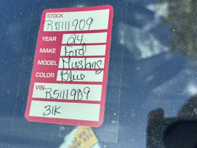 2024 Grabber Blue Metallic Ford Mustang EcoBoost Premium RWD Coupe