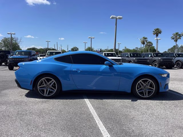 2024 Grabber Blue Metallic Ford Mustang EcoBoost Premium RWD Coupe