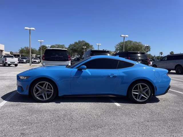2024 Grabber Blue Metallic Ford Mustang EcoBoost Premium RWD Coupe