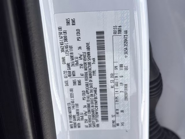 2022 Oxford White Ford F-150 XL RWD Truck