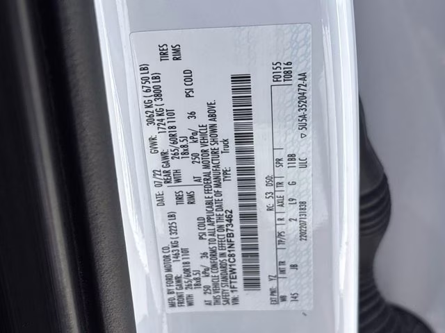 2022 Oxford White Ford F-150 XL RWD Truck