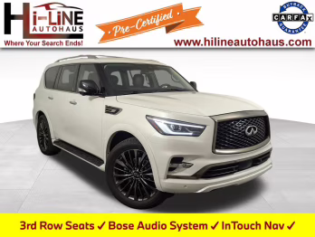 2021 Moonstone White INFINITI QX80 Premium Select RWD SUV