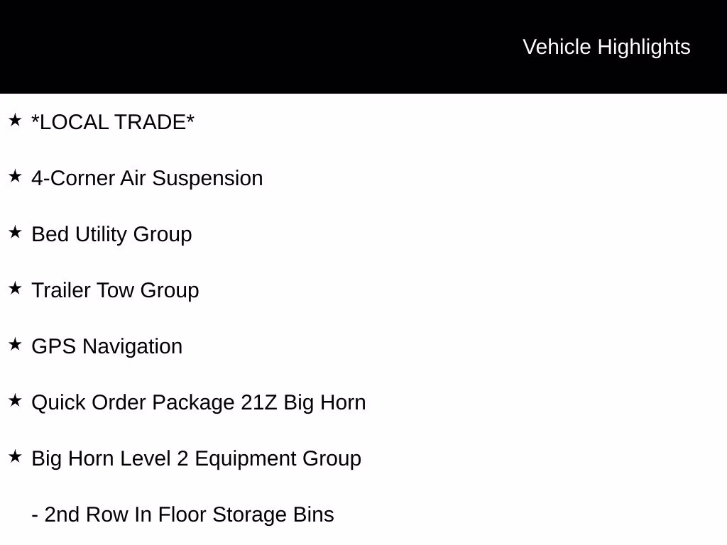 2025 Bright White Clearcoat Ram 1500 Big Horn/Lone Star 4X4 Truck