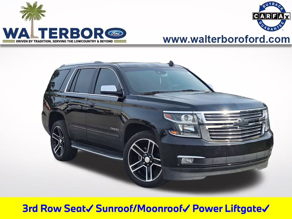 2016 Black Chevrolet Tahoe LTZ RWD SUV