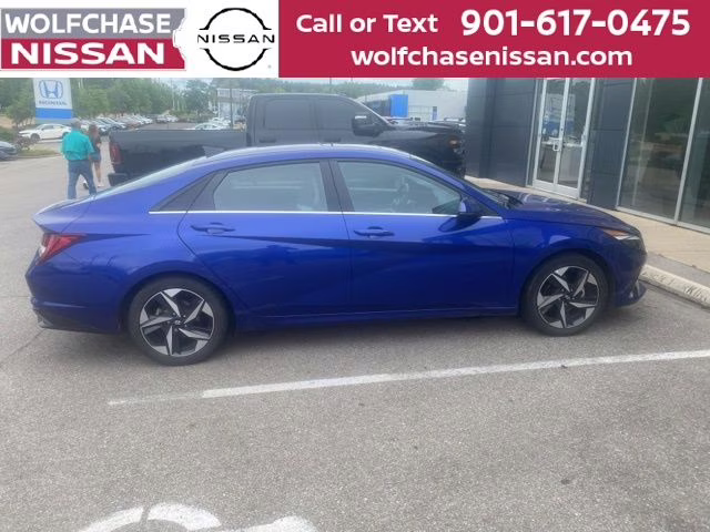 2022 Intense Blue Hyundai Elantra Limited FWD Sedan