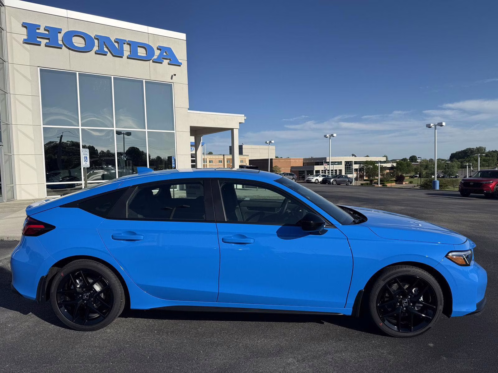 2026 Boost Blue Pearl Honda Civic Hatchback Hybrid Sport FWD Hatchback