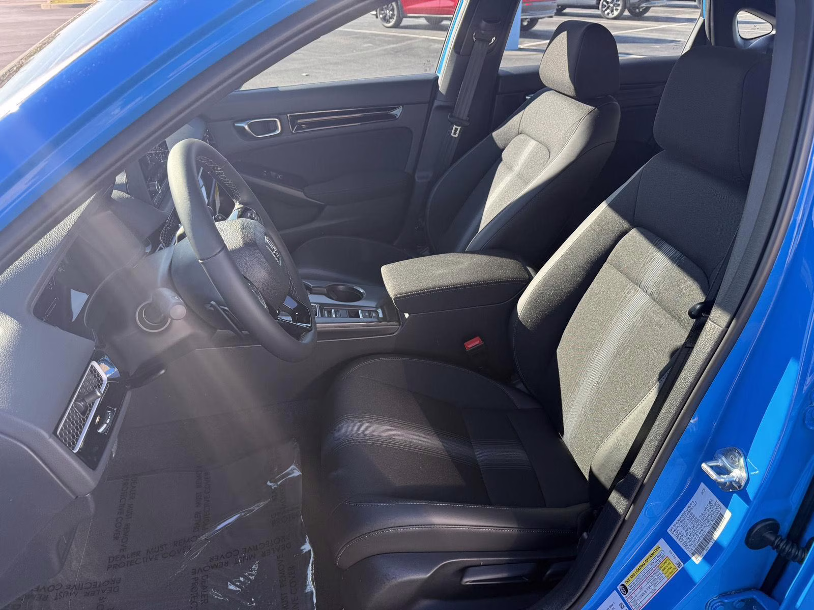 2026 Boost Blue Pearl Honda Civic Hatchback Hybrid Sport FWD Hatchback