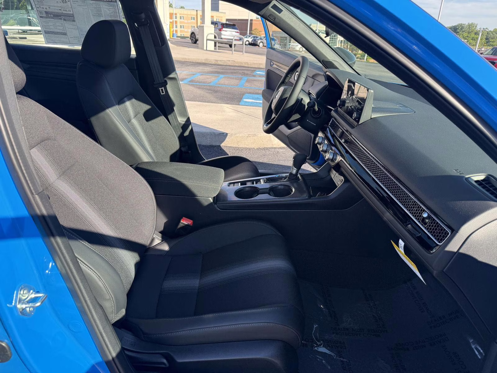 2026 Boost Blue Pearl Honda Civic Hatchback Hybrid Sport FWD Hatchback