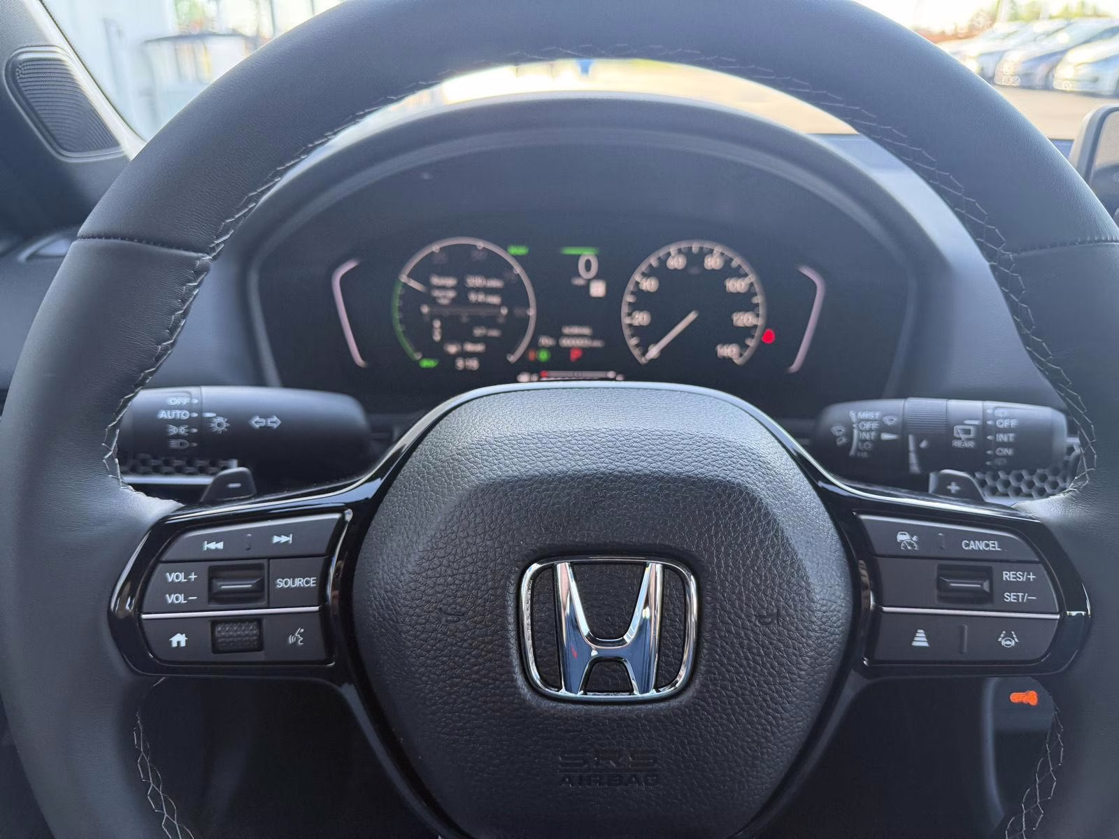 2026 Boost Blue Pearl Honda Civic Hatchback Hybrid Sport FWD Hatchback