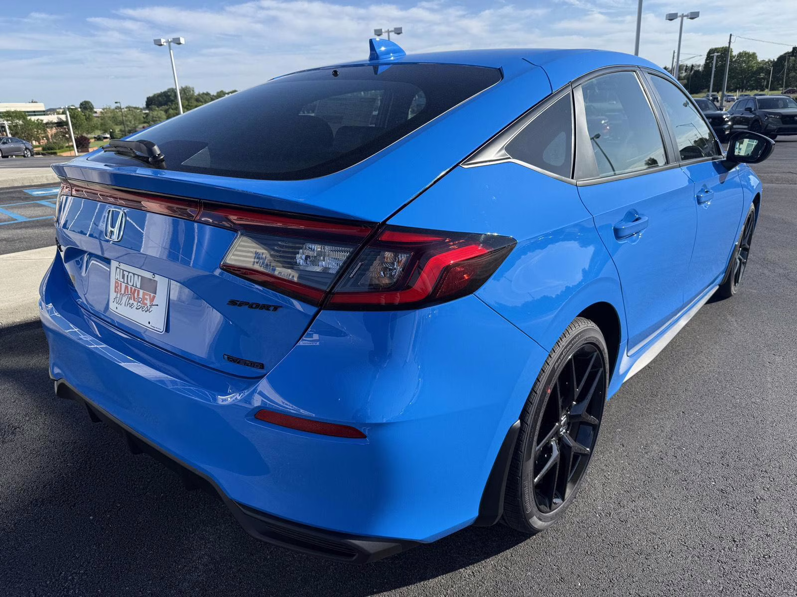 2026 Boost Blue Pearl Honda Civic Hatchback Hybrid Sport FWD Hatchback