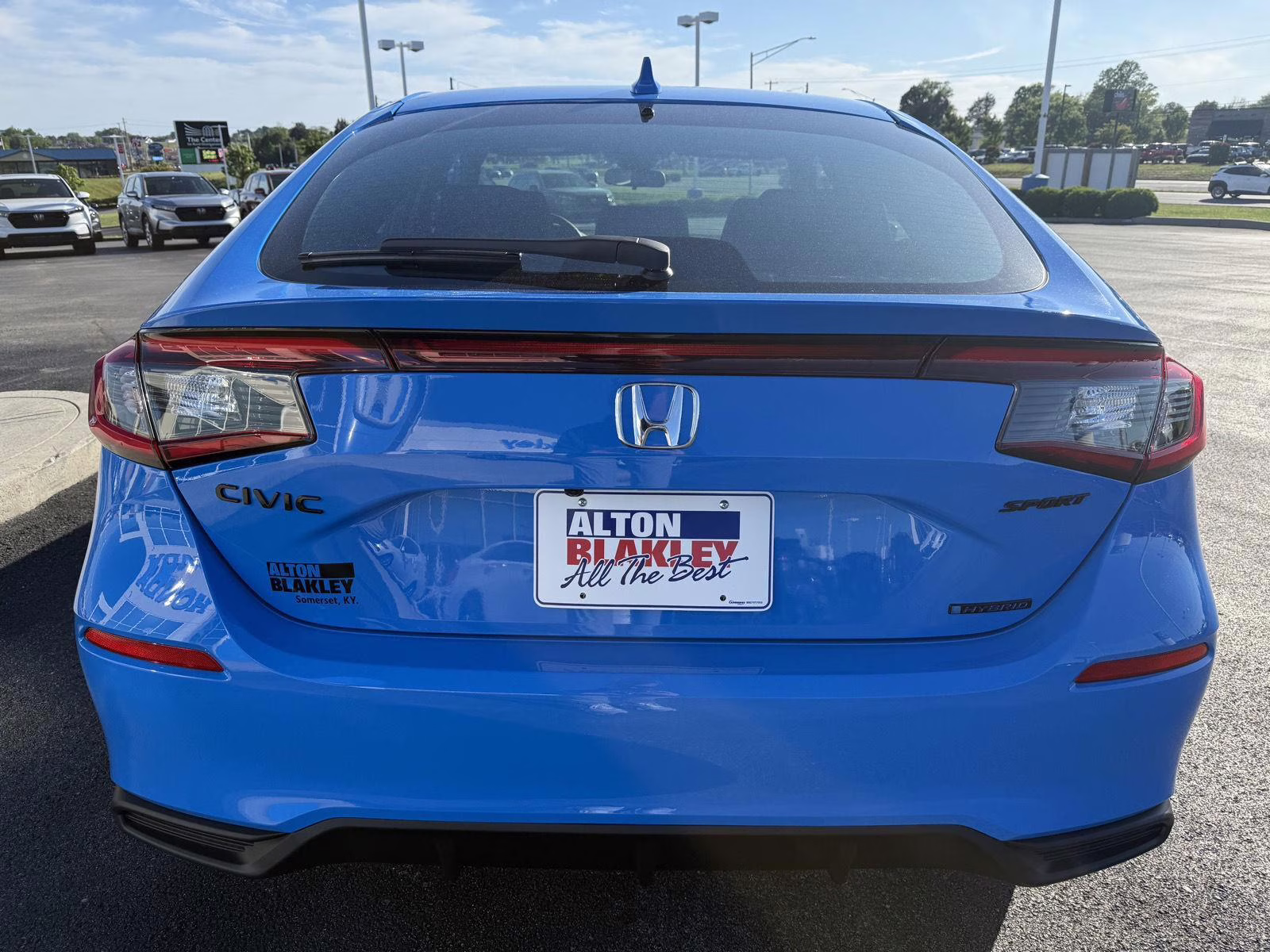 2026 Boost Blue Pearl Honda Civic Hatchback Hybrid Sport FWD Hatchback